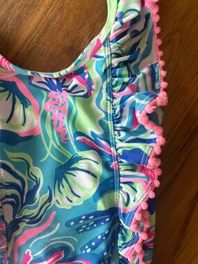 Tommy Bahama Toddler Girl 3T Swimsuit with Matching Sun Hat